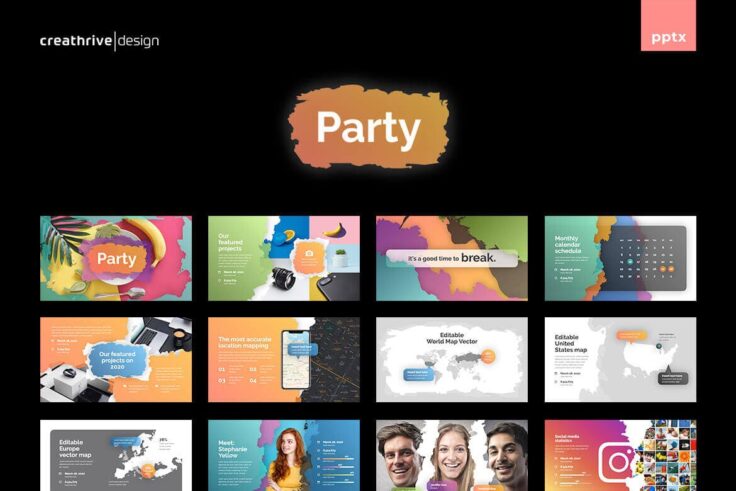 View Information about Party Presentation Template