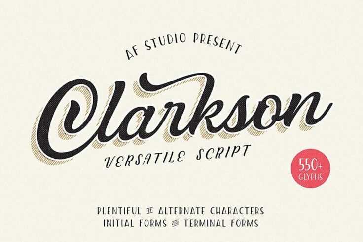 View Information about Clarkson Script Font