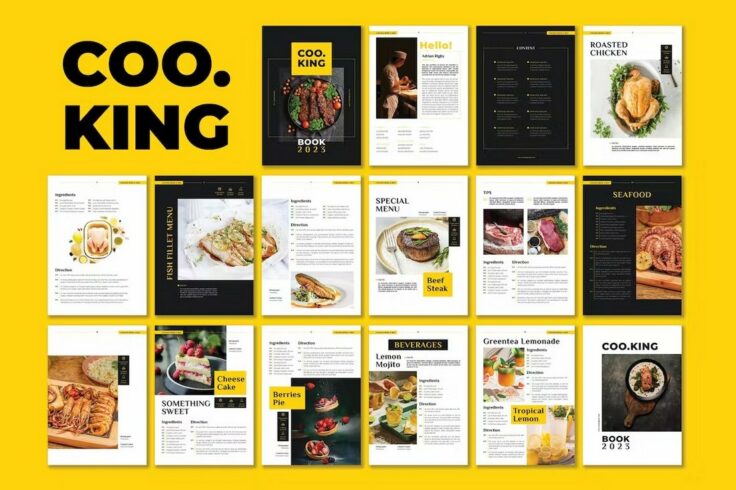 View Information about Cooking Book Template for InDesign