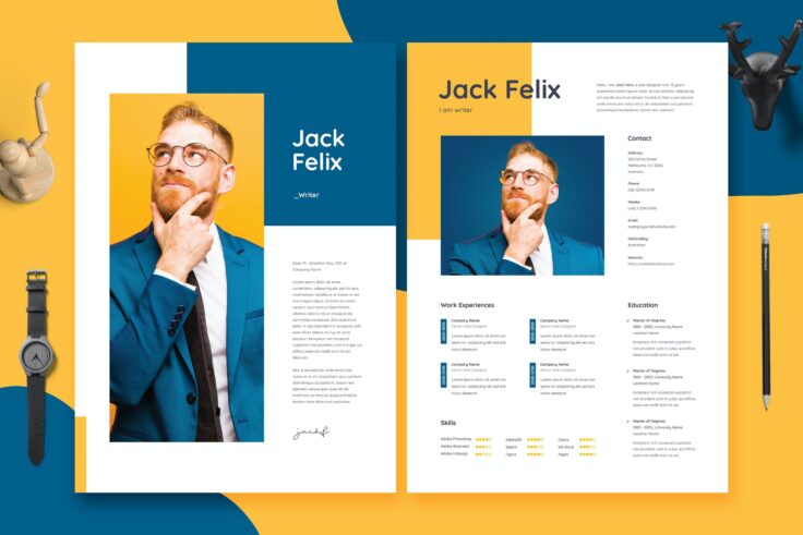 View Information about Bold & Clear Resume Template