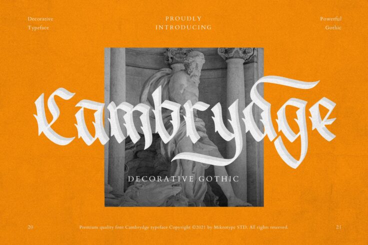 View Information about Cambrydge Font