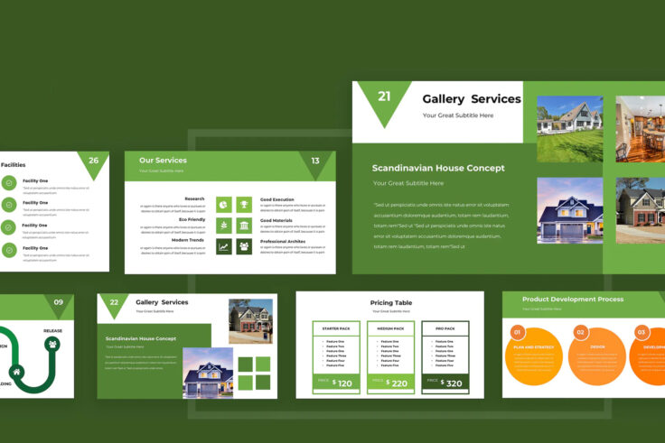 View Information about Green Real Estate Presentation Template
