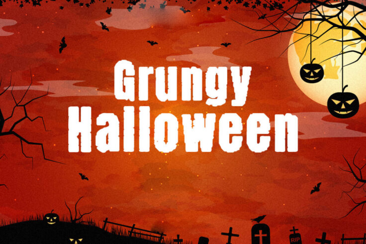 View Information about Grungy Halloween Outline Font