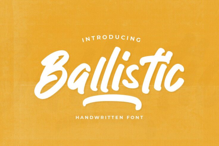 View Information about Ballistic Handwritten Font
