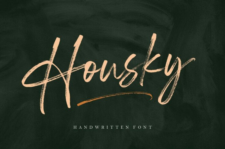 View Information about Housky Handwritten Font