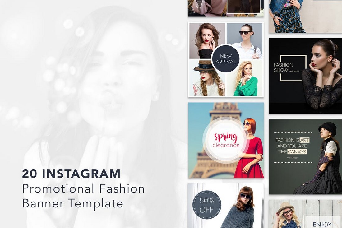Instagram Fashion Banner Templates