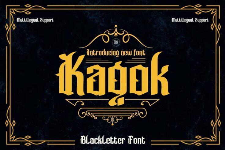 View Information about Kagok Blackletter Font