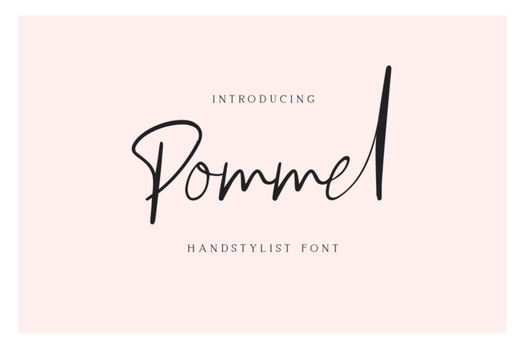 View Information about Pommel Handwritten Script Font