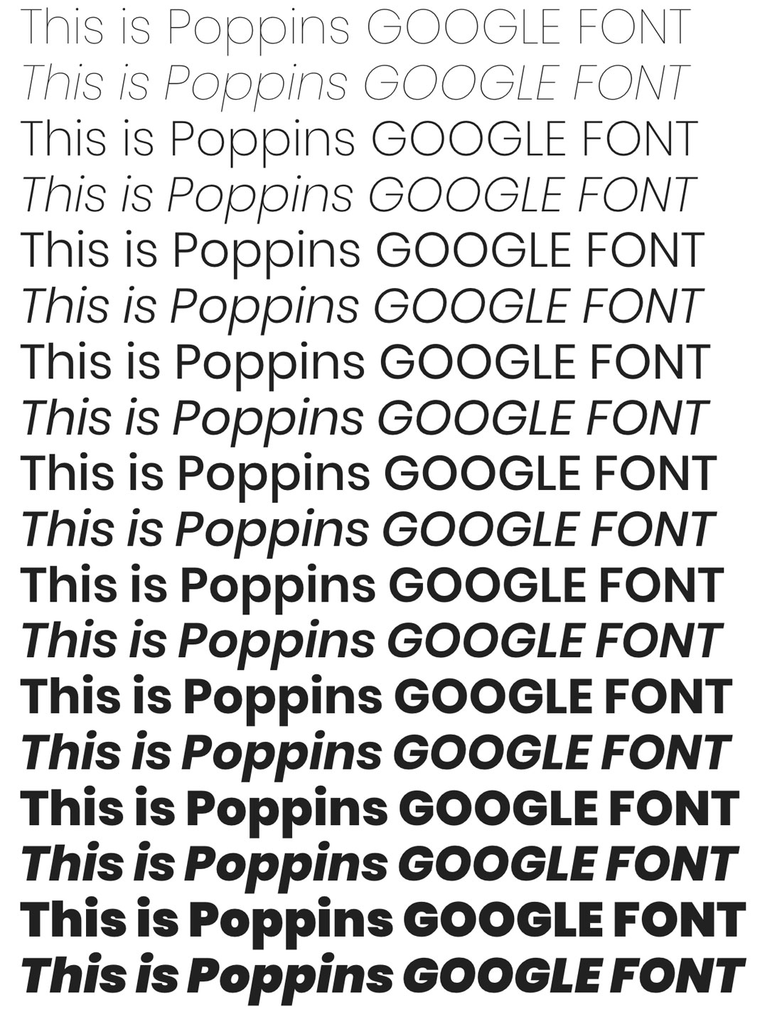 google fonts