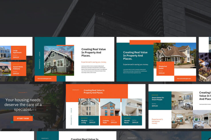 View Information about Real Estate Presentation PowerPoint Template