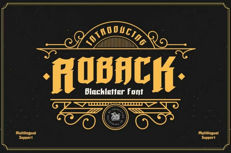 View Information about Roback Blackletter Font