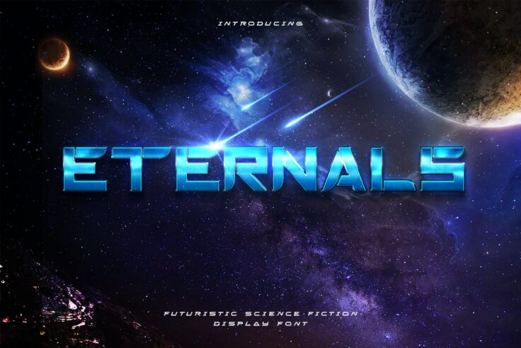 View Information about Eternals – Futuristic Space Font
