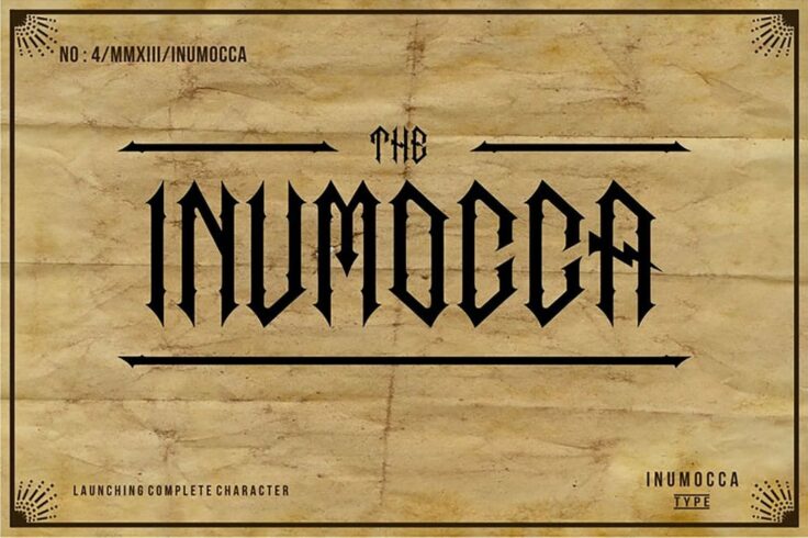 View Information about The Inumocca Font