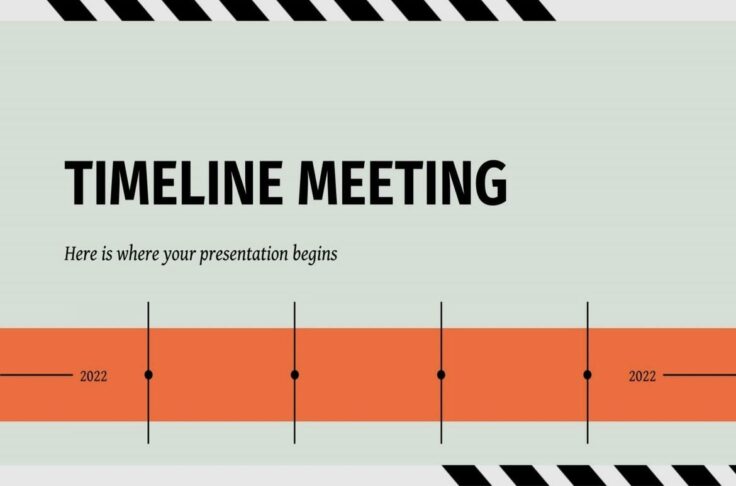 View Information about Timeline Meeting Presentation Template